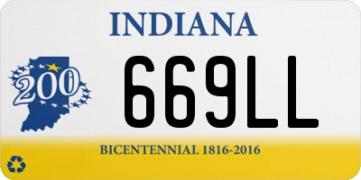 IN license plate 669LL