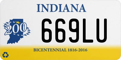 IN license plate 669LU