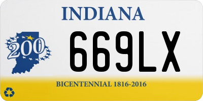 IN license plate 669LX