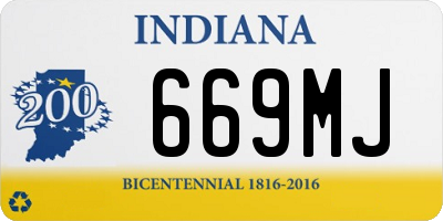 IN license plate 669MJ
