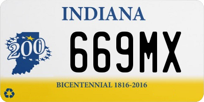 IN license plate 669MX