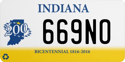 IN license plate 669NO