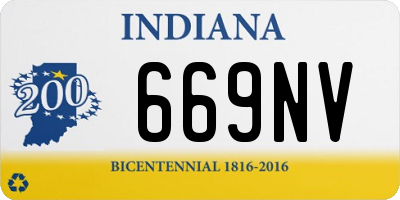 IN license plate 669NV