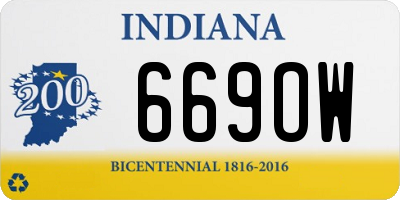 IN license plate 669OW