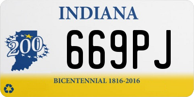 IN license plate 669PJ