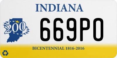 IN license plate 669PO