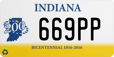 IN license plate 669PP