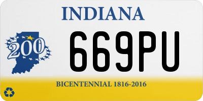 IN license plate 669PU