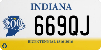 IN license plate 669QJ