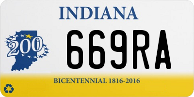 IN license plate 669RA