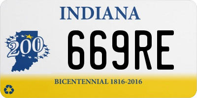 IN license plate 669RE