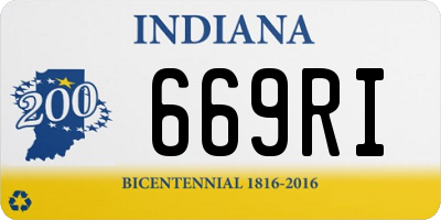 IN license plate 669RI