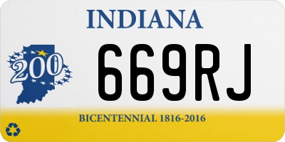 IN license plate 669RJ
