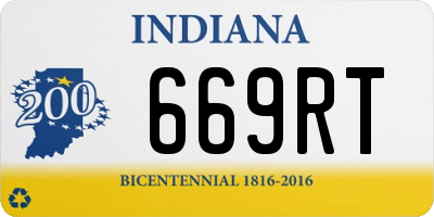 IN license plate 669RT