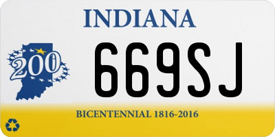 IN license plate 669SJ