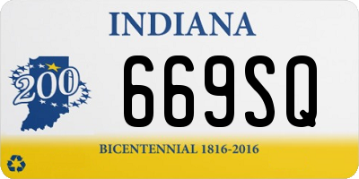 IN license plate 669SQ