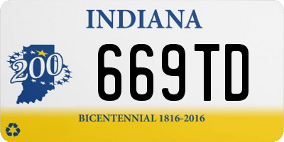 IN license plate 669TD