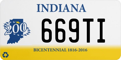 IN license plate 669TI