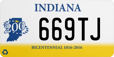 IN license plate 669TJ
