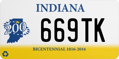 IN license plate 669TK