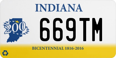 IN license plate 669TM