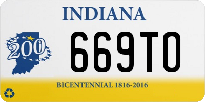 IN license plate 669TO