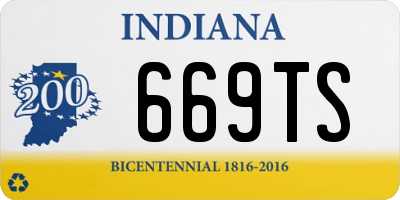 IN license plate 669TS