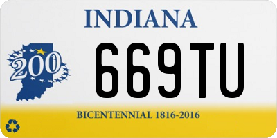 IN license plate 669TU