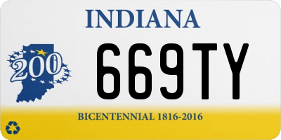 IN license plate 669TY