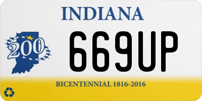 IN license plate 669UP