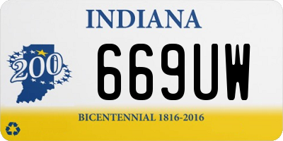 IN license plate 669UW