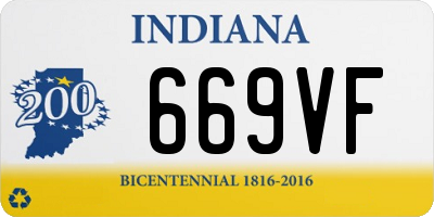 IN license plate 669VF