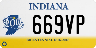 IN license plate 669VP