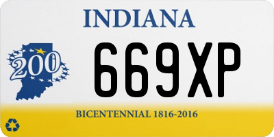 IN license plate 669XP