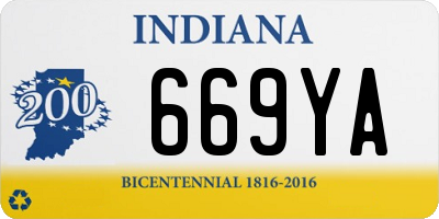 IN license plate 669YA