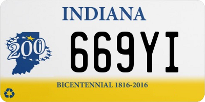 IN license plate 669YI
