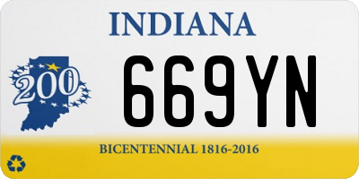 IN license plate 669YN