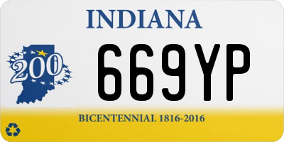 IN license plate 669YP