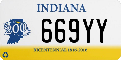 IN license plate 669YY
