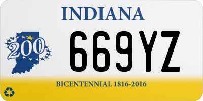 IN license plate 669YZ