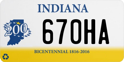 IN license plate 670HA