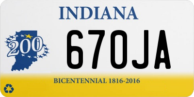 IN license plate 670JA