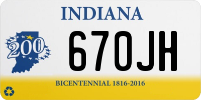 IN license plate 670JH