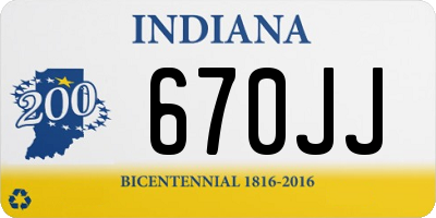 IN license plate 670JJ