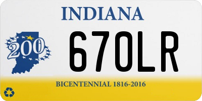 IN license plate 670LR