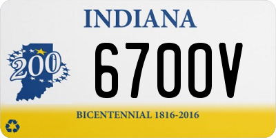 IN license plate 670OV