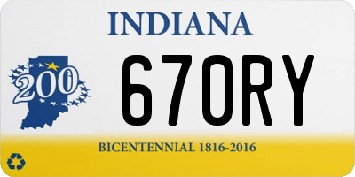 IN license plate 670RY