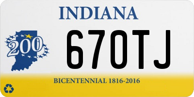 IN license plate 670TJ