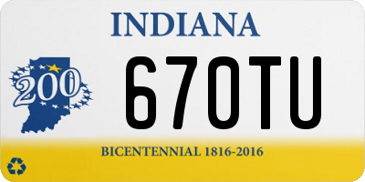 IN license plate 670TU