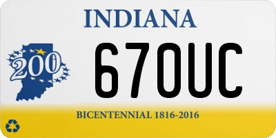 IN license plate 670UC